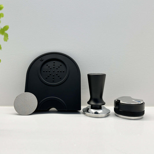 Coffee Accessories, Puck, Mat, Tamper, Distributor